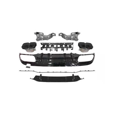 Add On Diffuser Carbon Fiber Rear Rear Diffuser For Mercedes Benz C Class W205 C63 AMG Coupe 2-Door 2015-2020